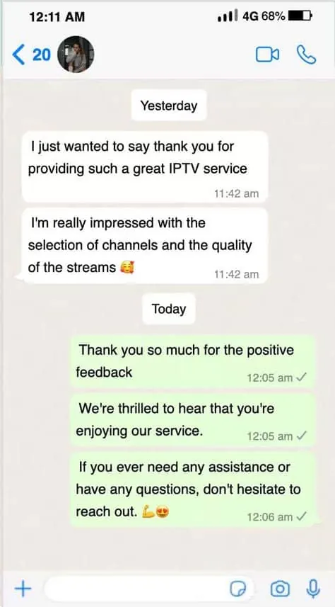 WhatsApp message from a customer 9